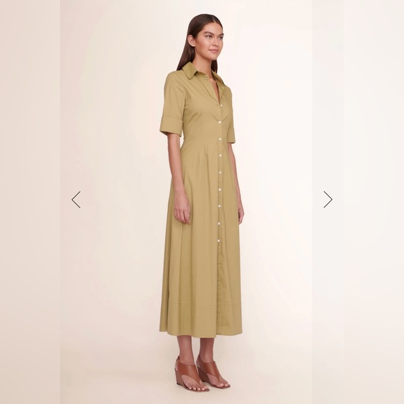 STAUD JOAN MAXI DRESS KHAKI - Picture 4 of 10